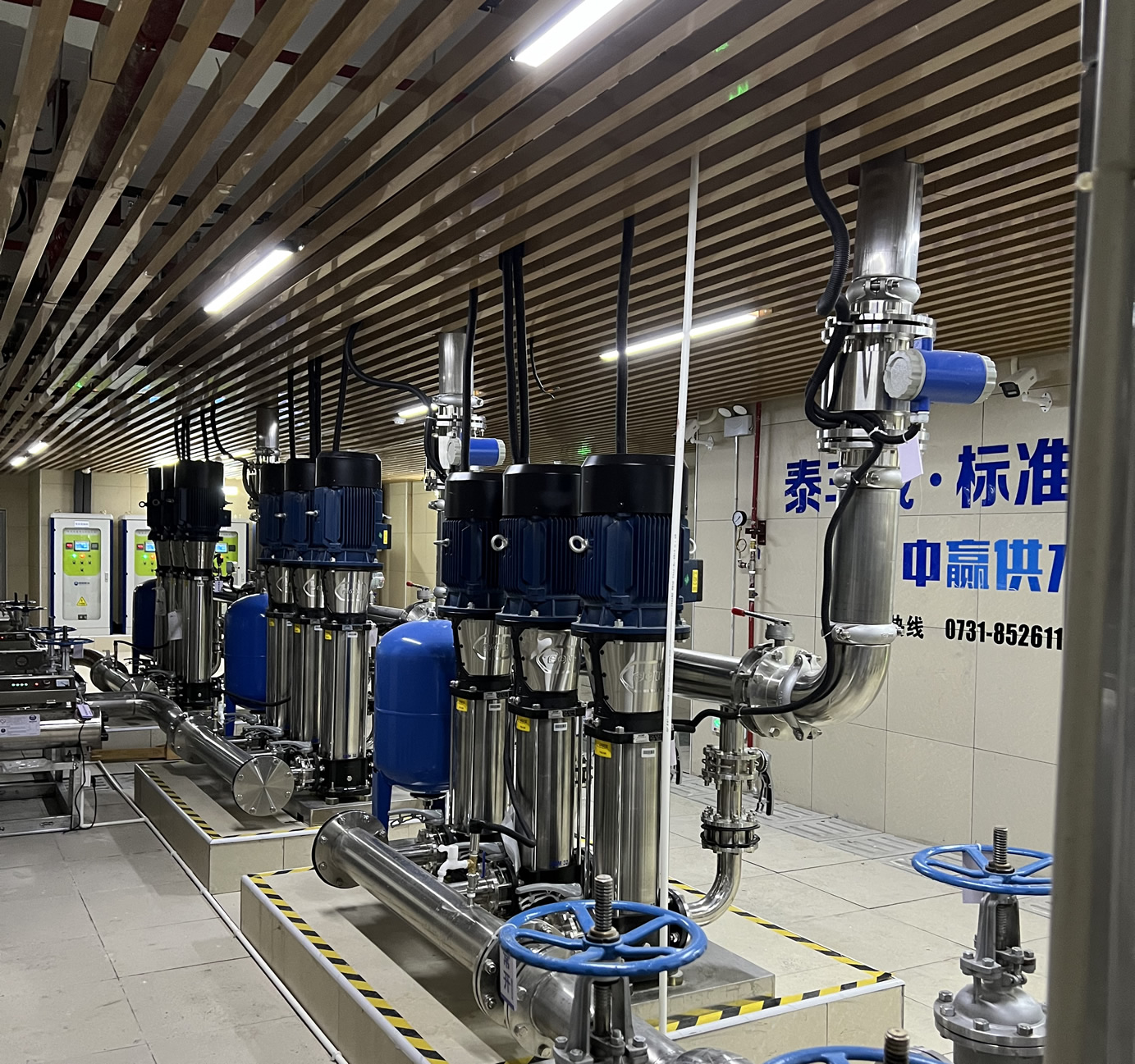 武汉二次供水设备厂家水泵房展示图